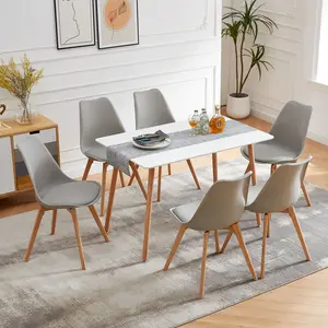 Milana 6 - Person Dining Set Grey