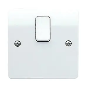 MK 20A Rocker Raised slim Control switch Gloss White