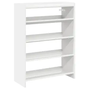 Berkfield Shoe Rack White 80x25x61.5 cm Engineered Wood