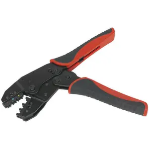 Ratchet Insulated Terminals Crimping Tool - Comfort Grip Handles - Stamped Jaws