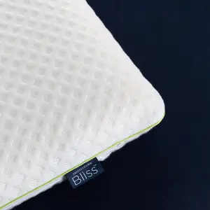 Snuggledown Bamboo Memory Foam Pillow 1 Pack Medium Support Orthopaedic Pillow Machine Washable Zipped Cover 74x48cm