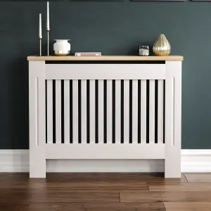 Vida Designs Arlington Medium White MDF Radiator Cover