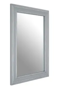 Interiors by Premier Henley Grey Wooden Frame Wall Mirror