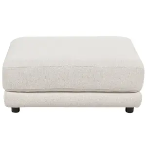 3 Seater Fabric Sofa with Ottoman Off-White SIGTUNA