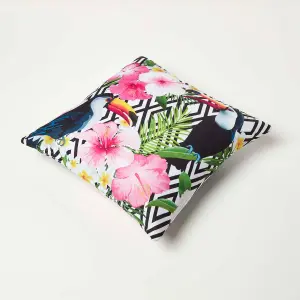 Homescapes Tropical Toucan Outdoor Cushion 45 x 45 cm, Set of 2