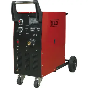 250A Gas / No-Gas MIG Welder with Euro Torch - 3m Earth Cable - 230V Supply