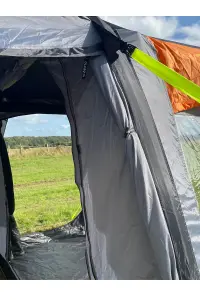 Loopo Breeze v2 Inflatable Campervan Awning - Charcoal & Orange