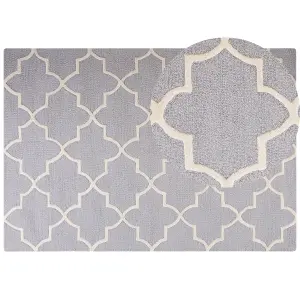 Wool Area Rug 160 x 230 cm Grey SILVAN