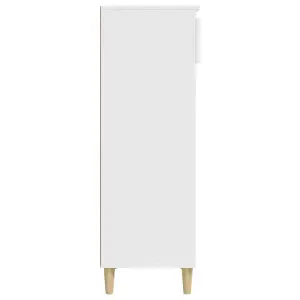 Berkfield Shoe Cabinet White 40x36x105 cm Engineered Wood