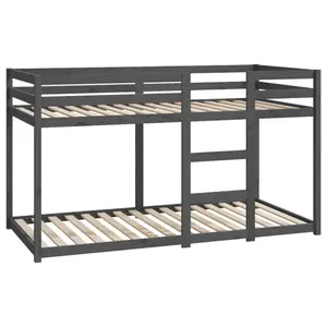 Cullompt Harriet Bee Bunk Bed 90x200 Cm Solid Wood Pine Brown / 80 x 200 cm