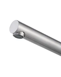 GoodHome Abruzzo Stainless steel effect Kitchen Pull-out Tap