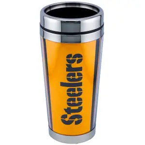 Pittsburgh Steelers Wrap Travel Mug Blue/White/Yellow (One Size)