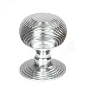 From The Anvil Satin Chrome Beehive Centre Door Knob