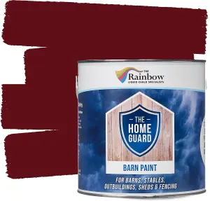 HOME GUARD  BARN PAINT DEEP RED 2.5 LITRE