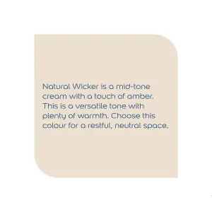 Dulux Walls & ceilings Natural wicker Silk Emulsion paint, 2.5L