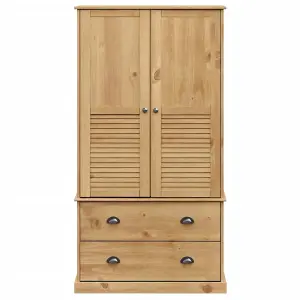 Wardrobe VIGO 90x55x176 cm Solid Wood Pine