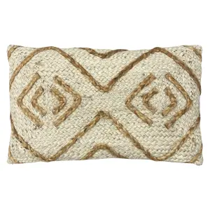 furn. Mynu Braided Jute Polyester Filled Cushion