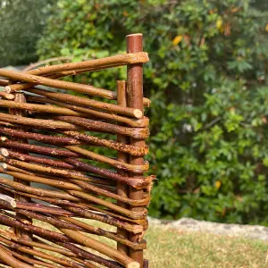 Willow Hurdles Lawn Edging (120cm x 20cm) - 10 Panels