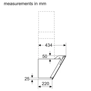 Bosch DWK87EM60B Glass Angled Cooker hood (W)80cm - Black