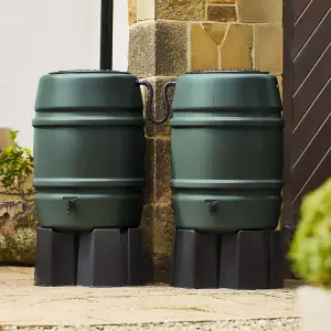 Harcostar 168 Litre Green Water Butt Double Kit