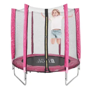 Outdoor Trampoline with Safety Enclosure for Kids Entertainment