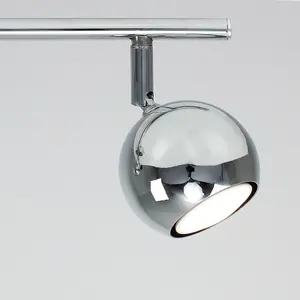 ValueLights Mini Retro 3 Way Eyeball Chrome Spotlight