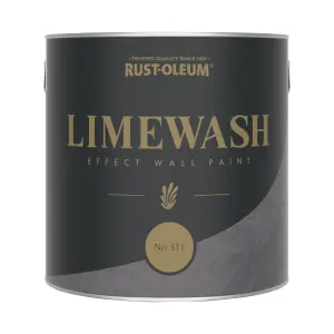 Rust-Oleum Grey Limewash Effect Wall Paint - No.511 2.5L