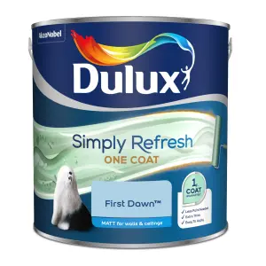 Dulux One coat First dawn Matt Emulsion paint, 2.5L