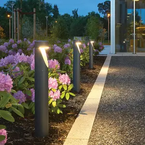 Elstead Oppland Integrated LED Outdoor LED Bollard, Graphite, IP54