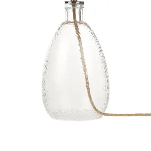 Glass Table Lamp Transparent BLANCO