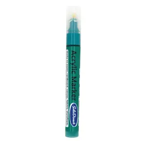 Acrylic Paint Marker Pen Permanent for Stone Leather Fabric Plastic (Green)