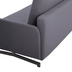 Beliani Retro Sofa Bed BELFAST Grey