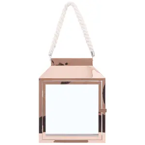 Beliani Modern Lantern KASOS Metal Copper