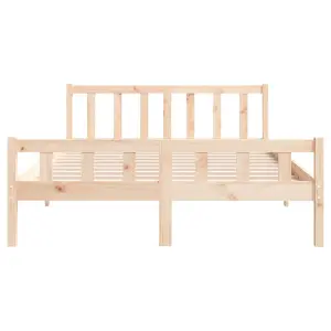 Berkfield Bed Frame Solid Wood 150x200 cm King Size