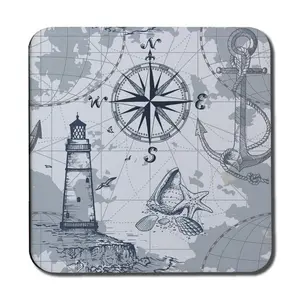 Square 6 Piece Coaster Set (Set of 6)