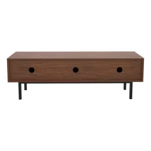 AVF Skyline 1.4m Walnut and Black Marble effect TV Stand