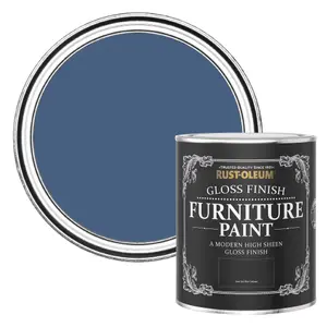 Rust-Oleum Ink Blue Gloss Furniture Paint 750ml