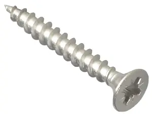 ForgeFix POZI430SS Multi-Purpose Pozi Compatible Screw CSK ST S/Steel 4.0 x 30mm Box 200 FORPOZI430S