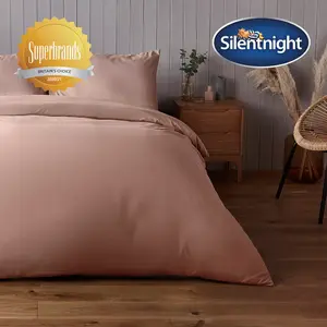 Silentnight Supersoft Duvet Set Pink / Double - 2 Pillowcases (45 x 80 cm)