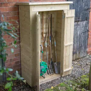 Forest Garden Tall Natural timber Shiplap Pent Garden storage 2x3 ft 1780mm 1080mm