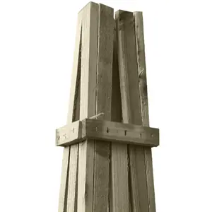 Large Wooden Garden Obelisk Pyramid Plant Support Climbing Frame Trellis (H.1828 x W.390 x L.350)