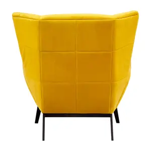 Interiors by Premier Maiko Yellow Fabric Armchair