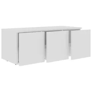 vidaXL TV Cabinet White 80x34x30 cm Engineered Wood