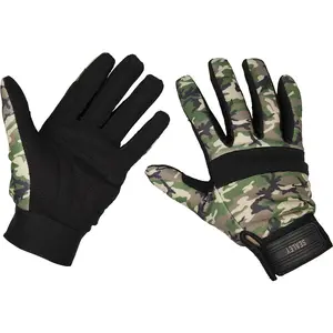 PAIR Padded Mechanics Gloves - XXL - Camo Print - Washable Workshop Gloves