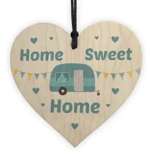 Caravan Sign HOME SWEET HOME Plaque Campervan Holiday Sign Home Decor Family Gift