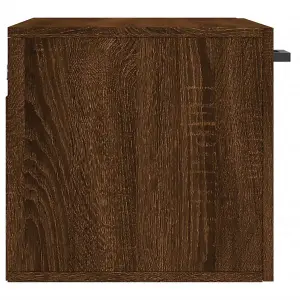 Berkfield Wall Cabinet Brown Oak 60x36.5x35 cm Engineered Wood