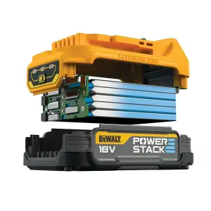 DeWalt DCBP034-XJ 18v XR Compact POWERSTACK Battery Pack + DCB1102 Charger