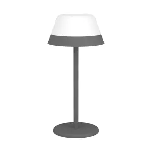 EGLO Meggiano Modern Grey & White RGB Touch Dimmer Table Lamp