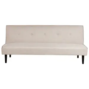 Beliani Retro Sofa Bed VISBY Beige