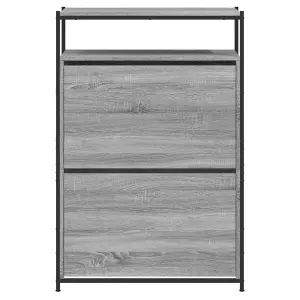 Shoe Cabinet Grey Sonoma 75x34x112 Engineered Wood